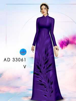 Vải Áo Dài Hoa In 3D AD 33061 32